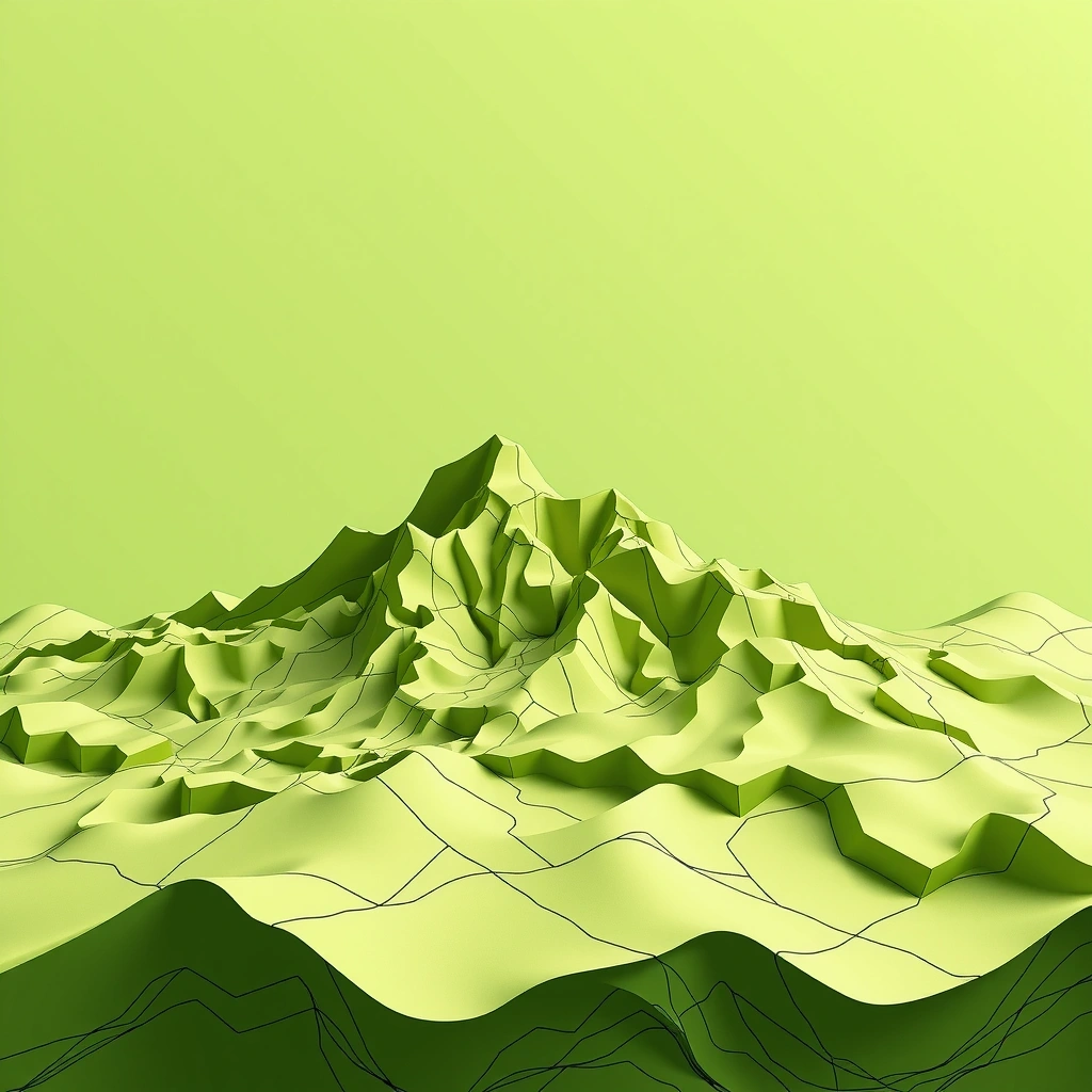 Mapa topográfico abstracto de Kylvano